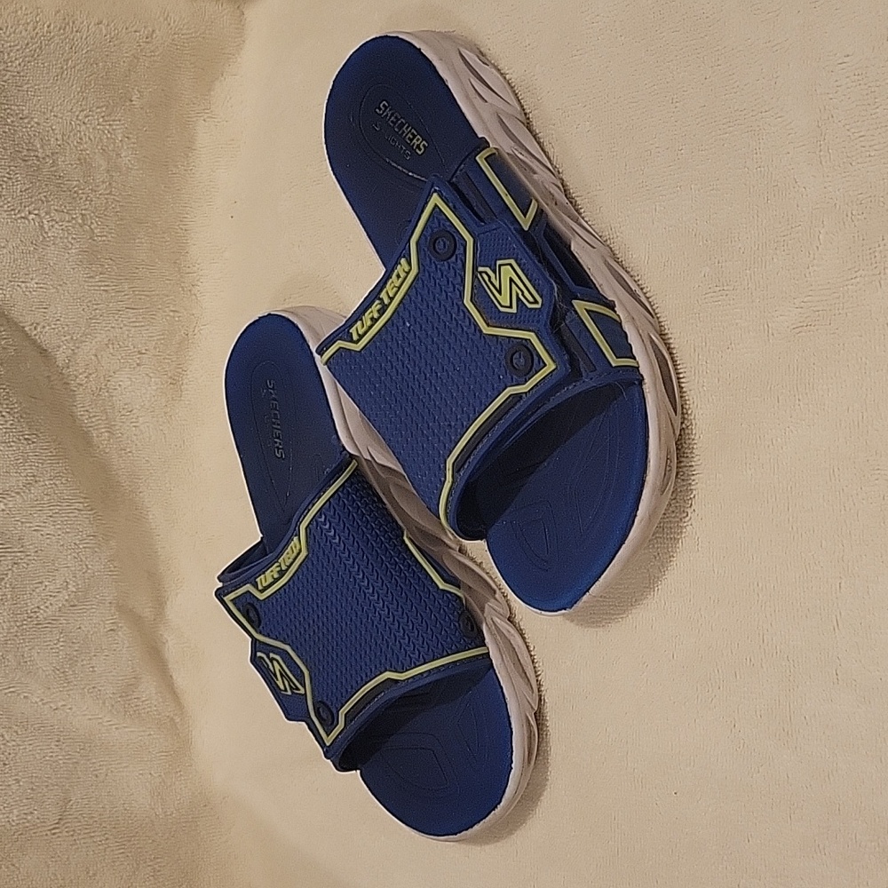 Skechers S-Lights Turf Tech Sandal Slide - Boys Size 1
